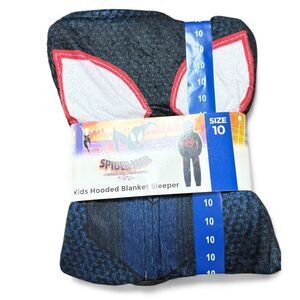 Marvel Comics Kids Spider Man Hooded Blanket Pajamas